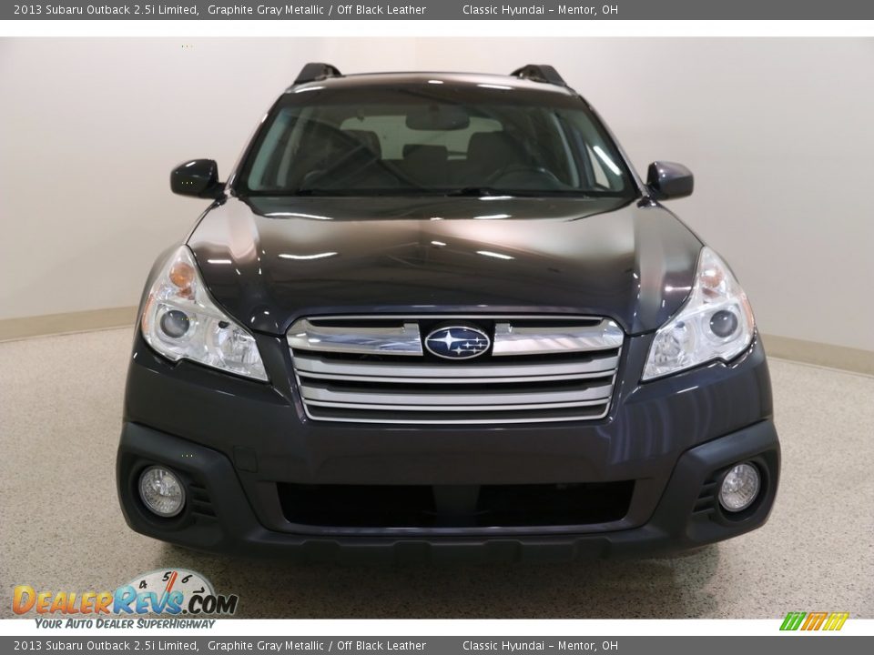 2013 Subaru Outback 2.5i Limited Graphite Gray Metallic / Off Black Leather Photo #2