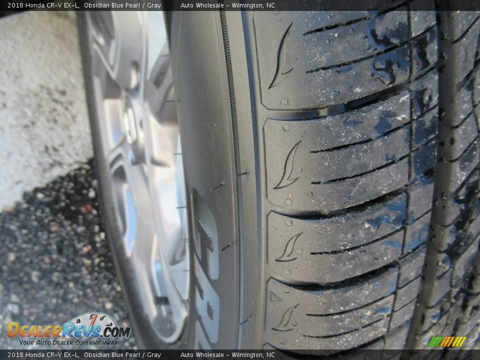 2018 Honda CR-V EX-L Obsidian Blue Pearl / Gray Photo #7