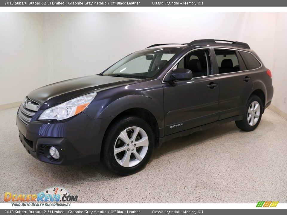 2013 Subaru Outback 2.5i Limited Graphite Gray Metallic / Off Black Leather Photo #3