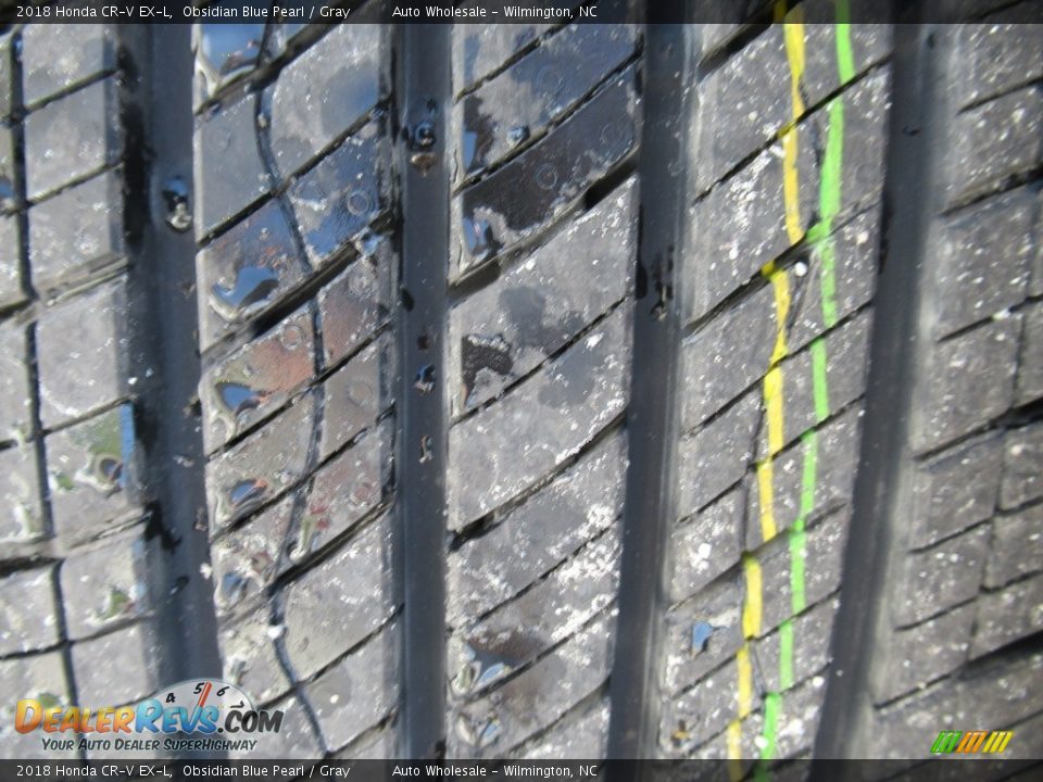 2018 Honda CR-V EX-L Obsidian Blue Pearl / Gray Photo #8