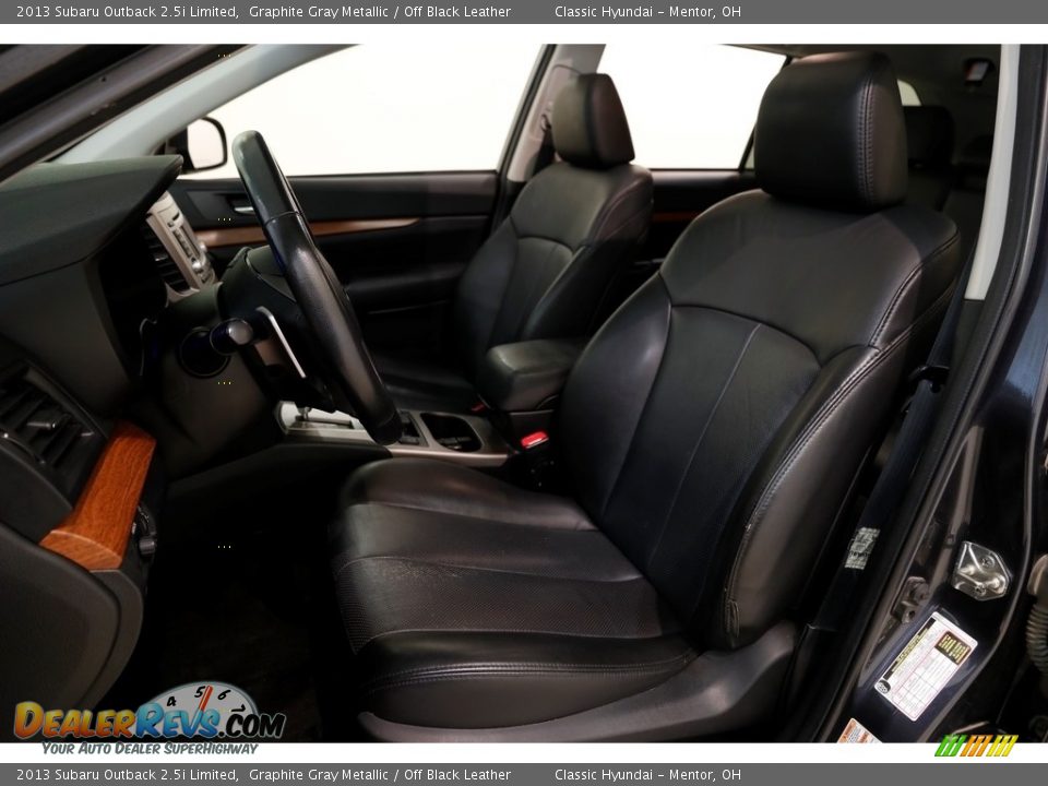 2013 Subaru Outback 2.5i Limited Graphite Gray Metallic / Off Black Leather Photo #4