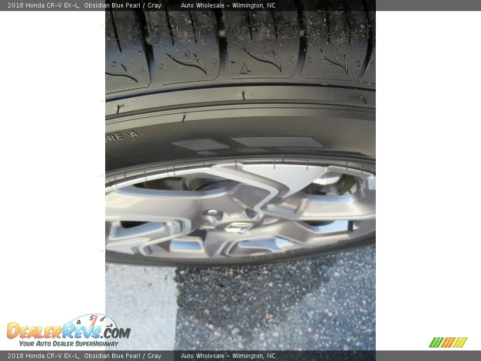 2018 Honda CR-V EX-L Obsidian Blue Pearl / Gray Photo #9