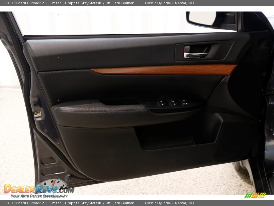 2013 Subaru Outback 2.5i Limited Graphite Gray Metallic / Off Black Leather Photo #5