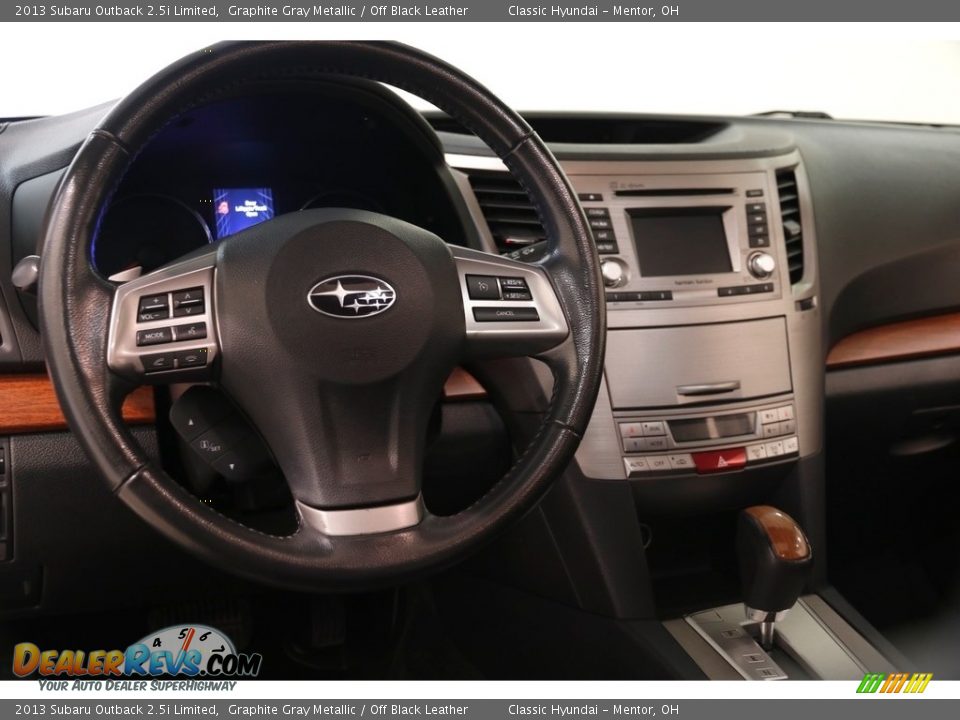 2013 Subaru Outback 2.5i Limited Graphite Gray Metallic / Off Black Leather Photo #6