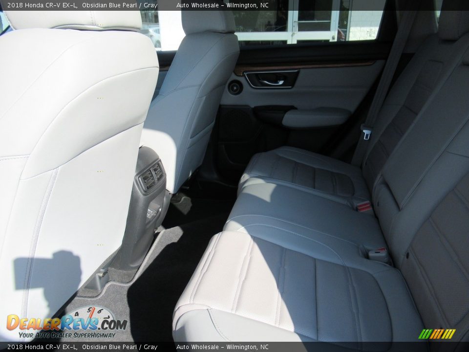 2018 Honda CR-V EX-L Obsidian Blue Pearl / Gray Photo #11