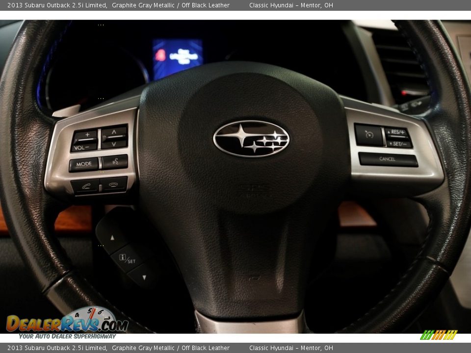 2013 Subaru Outback 2.5i Limited Graphite Gray Metallic / Off Black Leather Photo #7