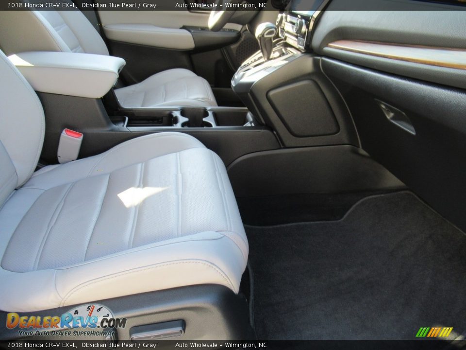 2018 Honda CR-V EX-L Obsidian Blue Pearl / Gray Photo #12