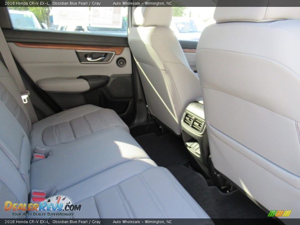 2018 Honda CR-V EX-L Obsidian Blue Pearl / Gray Photo #13