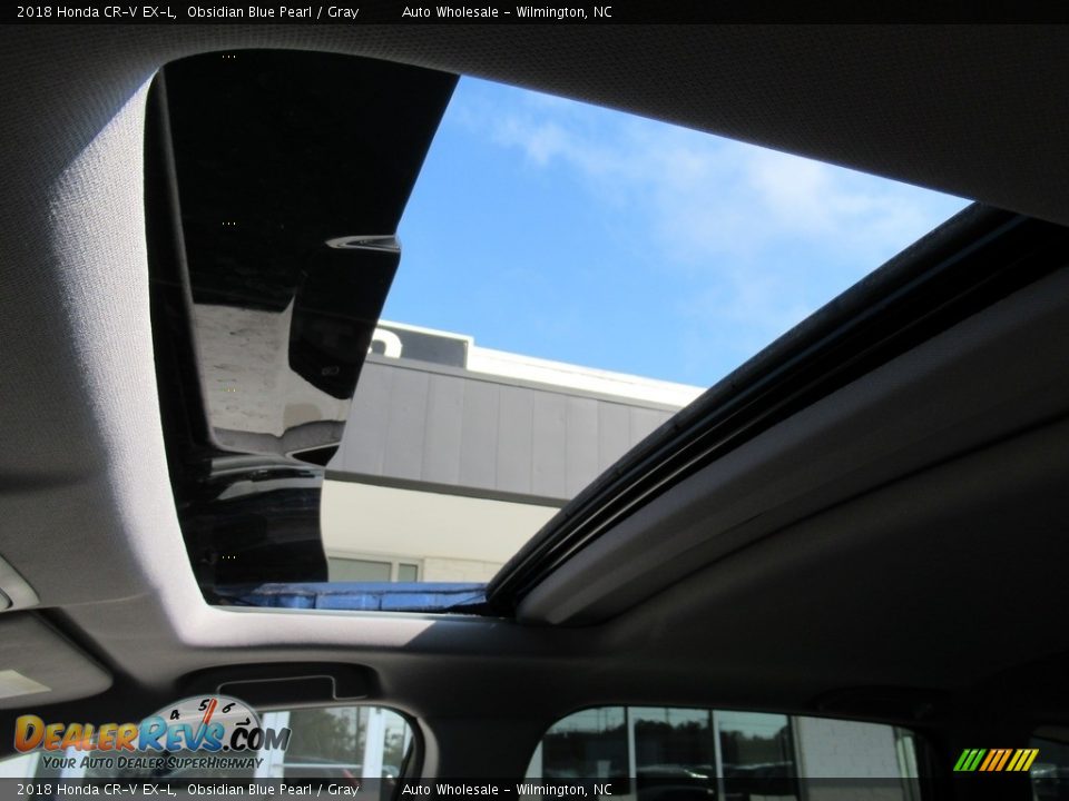 2018 Honda CR-V EX-L Obsidian Blue Pearl / Gray Photo #14