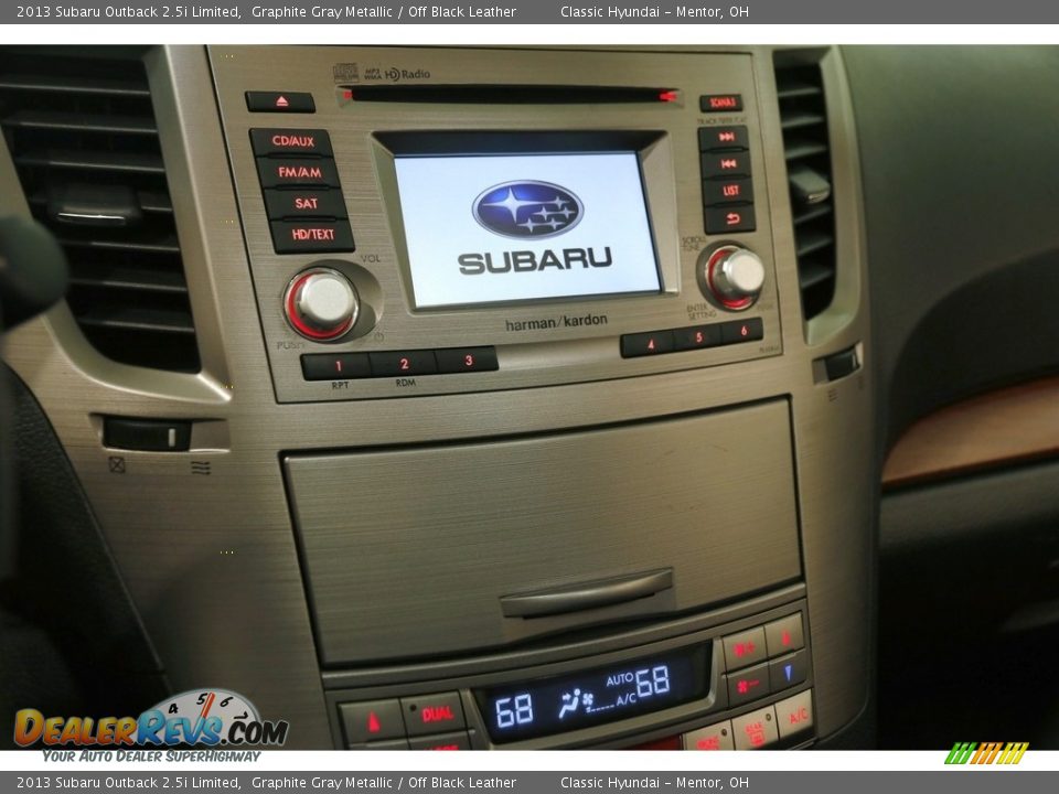 2013 Subaru Outback 2.5i Limited Graphite Gray Metallic / Off Black Leather Photo #10