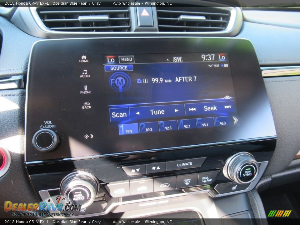 2018 Honda CR-V EX-L Obsidian Blue Pearl / Gray Photo #17