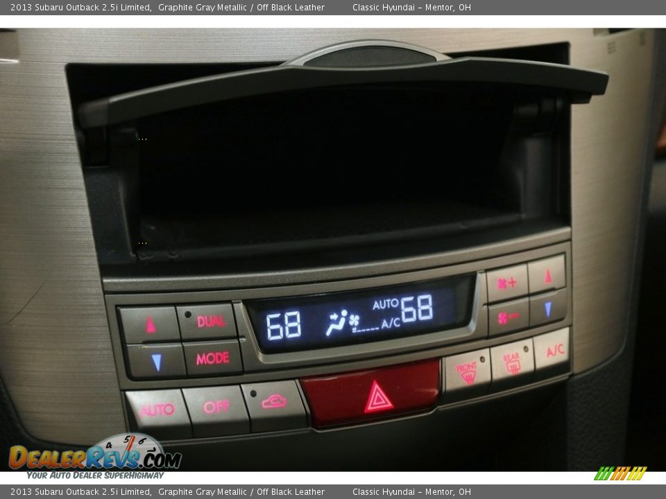 2013 Subaru Outback 2.5i Limited Graphite Gray Metallic / Off Black Leather Photo #14