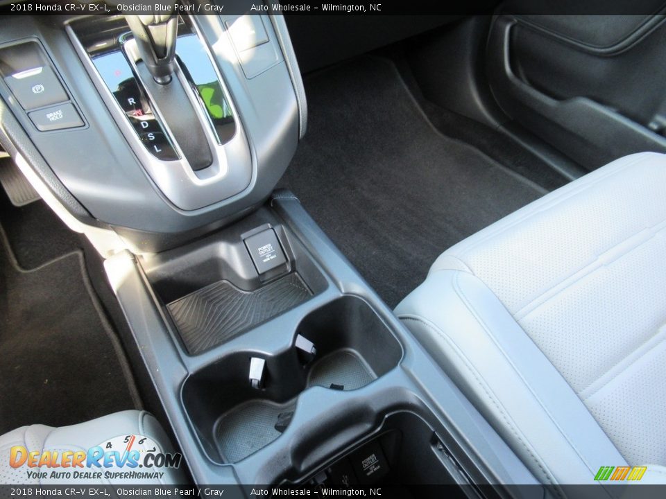 2018 Honda CR-V EX-L Obsidian Blue Pearl / Gray Photo #19