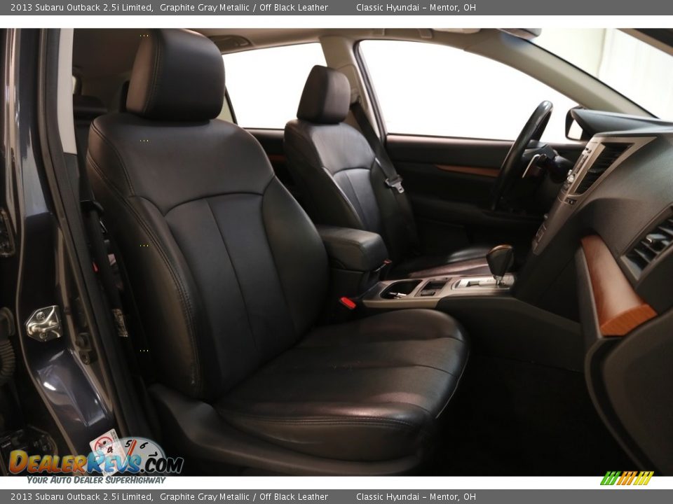 2013 Subaru Outback 2.5i Limited Graphite Gray Metallic / Off Black Leather Photo #16