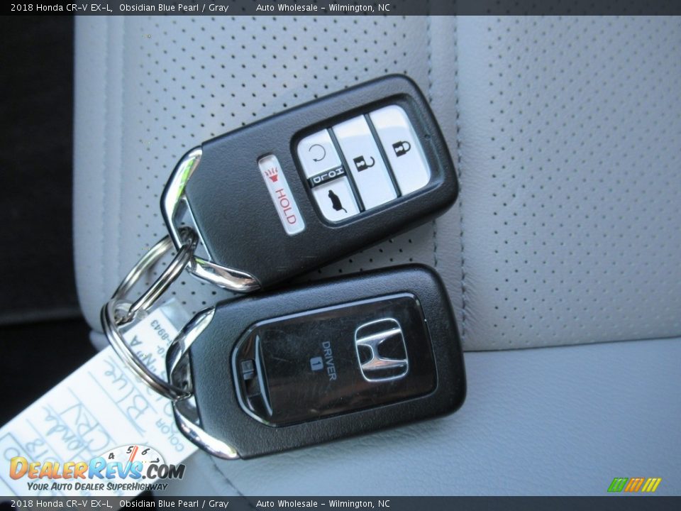 2018 Honda CR-V EX-L Obsidian Blue Pearl / Gray Photo #20