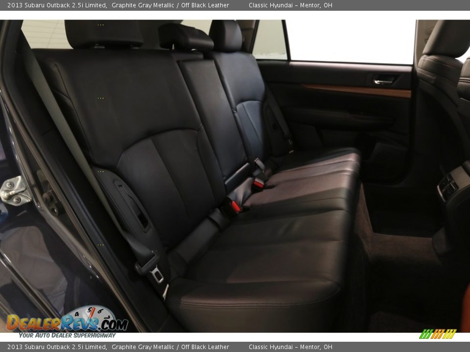 2013 Subaru Outback 2.5i Limited Graphite Gray Metallic / Off Black Leather Photo #17