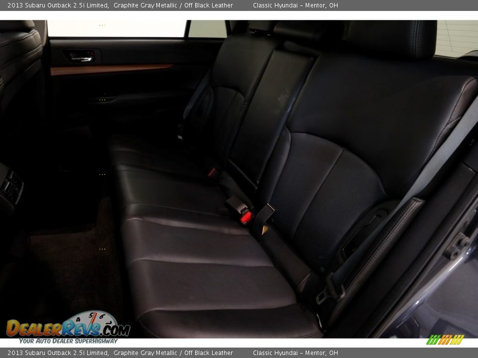 2013 Subaru Outback 2.5i Limited Graphite Gray Metallic / Off Black Leather Photo #18