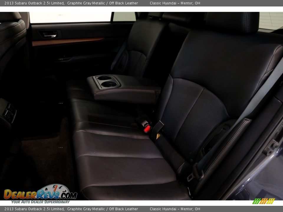 2013 Subaru Outback 2.5i Limited Graphite Gray Metallic / Off Black Leather Photo #19