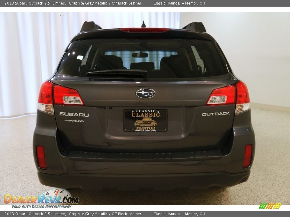 2013 Subaru Outback 2.5i Limited Graphite Gray Metallic / Off Black Leather Photo #20