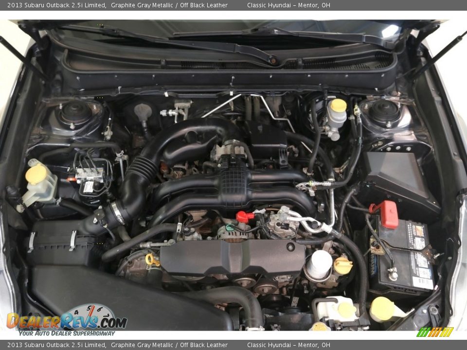 2013 Subaru Outback 2.5i Limited Graphite Gray Metallic / Off Black Leather Photo #21