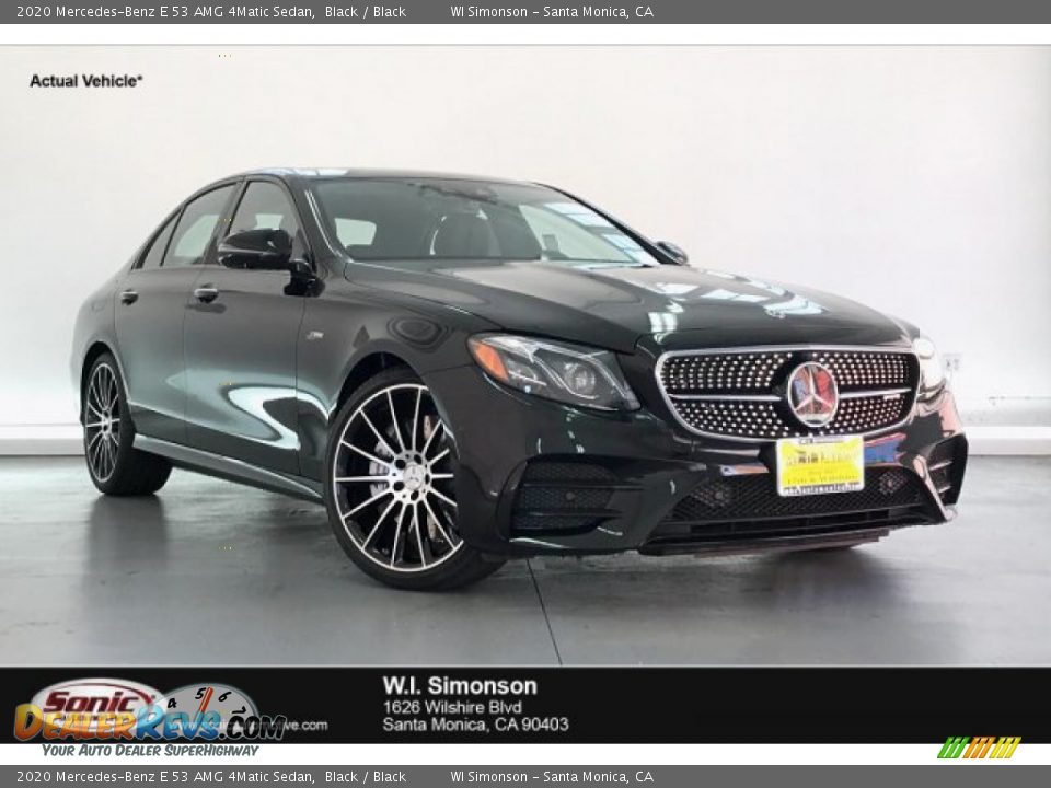 2020 Mercedes-Benz E 53 AMG 4Matic Sedan Black / Black Photo #1