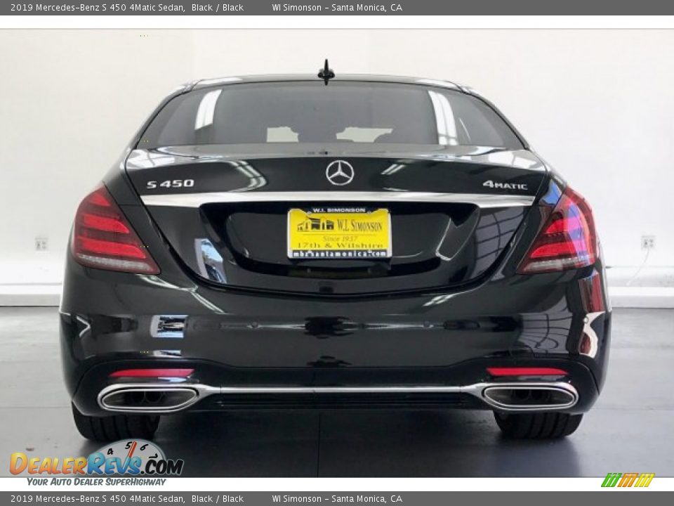 2019 Mercedes-Benz S 450 4Matic Sedan Black / Black Photo #3