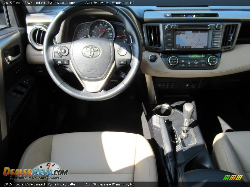 2015 Toyota RAV4 Limited Pyrite Mica / Latte Photo #14