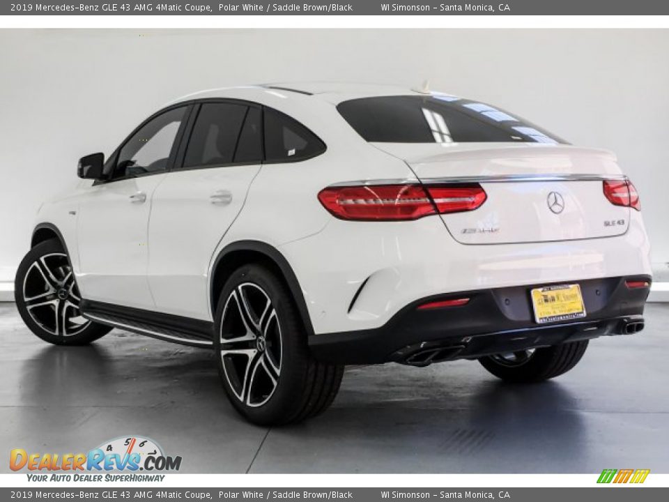 2019 Mercedes-Benz GLE 43 AMG 4Matic Coupe Polar White / Saddle Brown/Black Photo #2