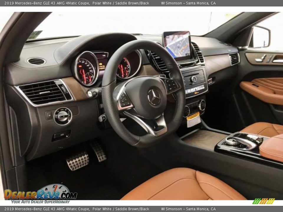 2019 Mercedes-Benz GLE 43 AMG 4Matic Coupe Polar White / Saddle Brown/Black Photo #4
