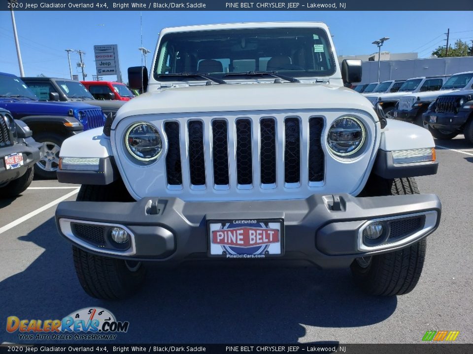 2020 Jeep Gladiator Overland 4x4 Bright White / Black/Dark Saddle Photo #2