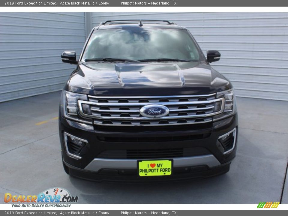 2019 Ford Expedition Limited Agate Black Metallic / Ebony Photo #3
