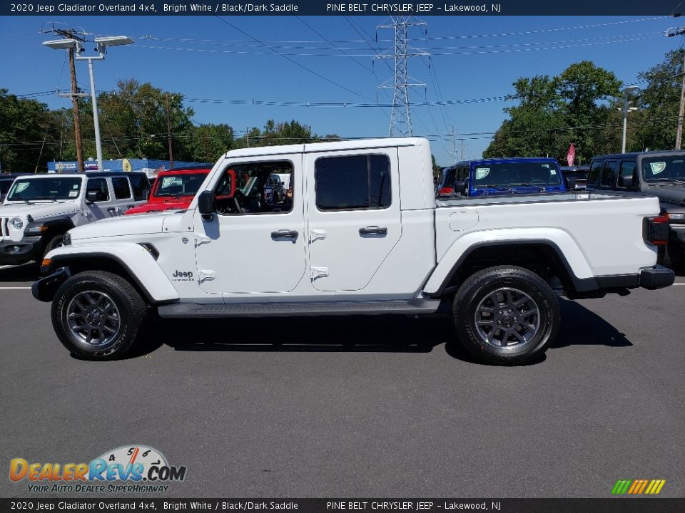 2020 Jeep Gladiator Overland 4x4 Bright White / Black/Dark Saddle Photo #3