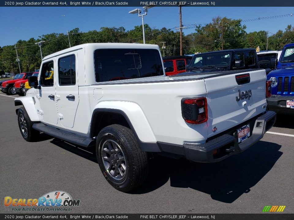 2020 Jeep Gladiator Overland 4x4 Bright White / Black/Dark Saddle Photo #4