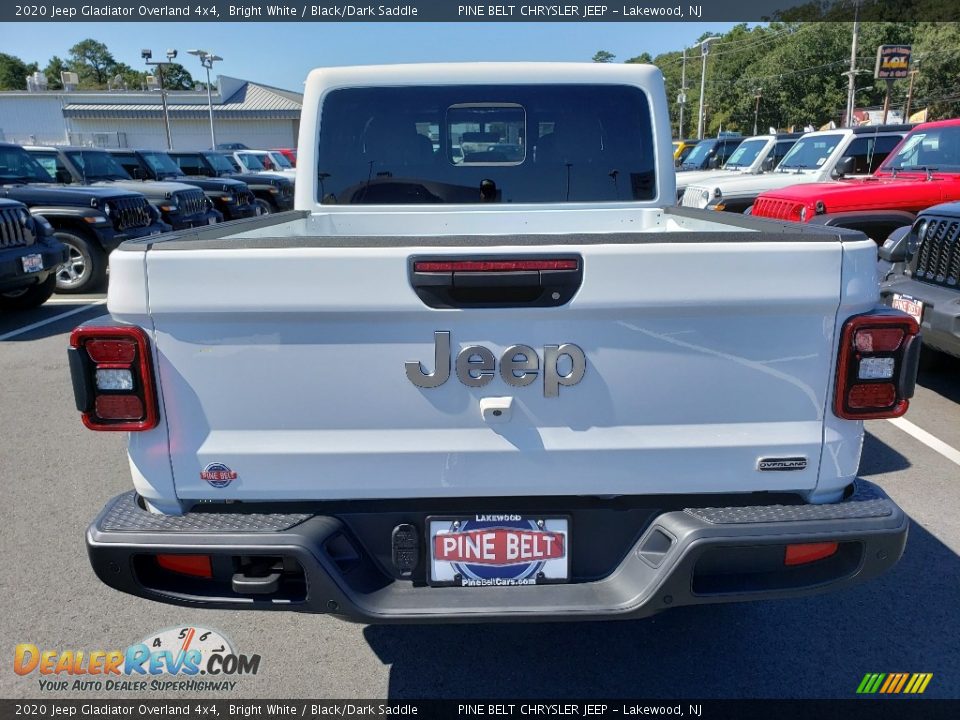 2020 Jeep Gladiator Overland 4x4 Bright White / Black/Dark Saddle Photo #5