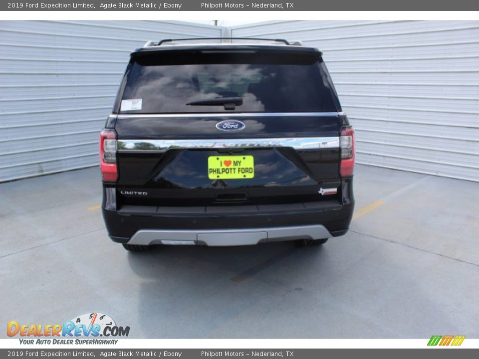 2019 Ford Expedition Limited Agate Black Metallic / Ebony Photo #7