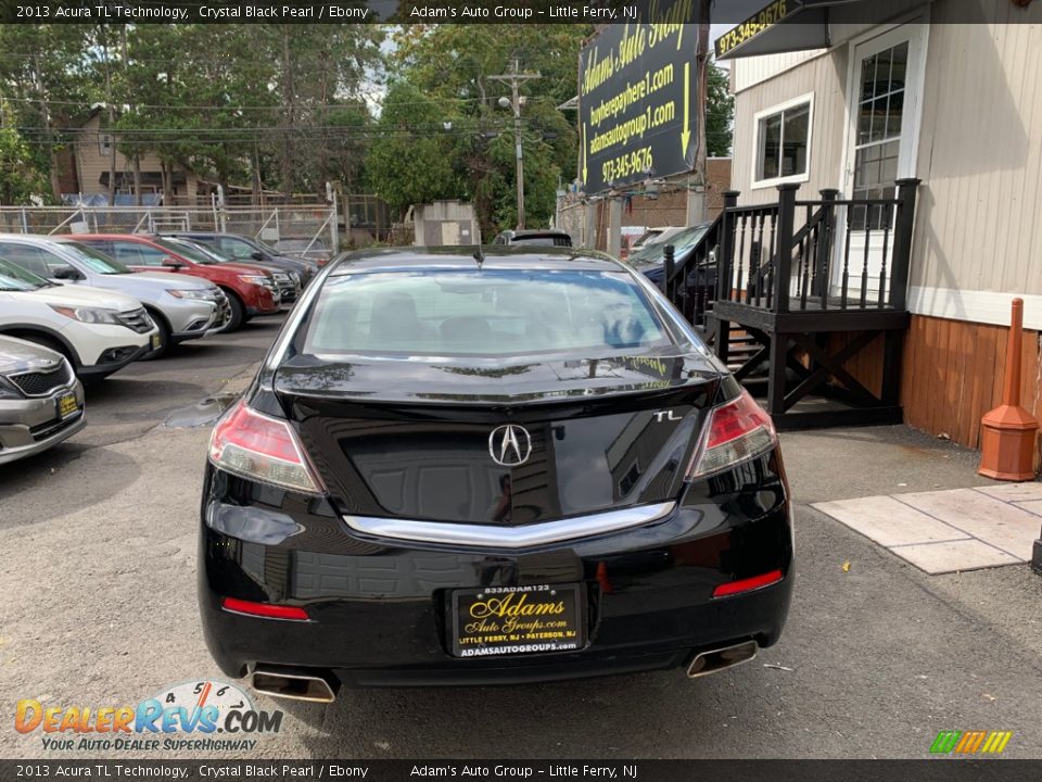 2013 Acura TL Technology Crystal Black Pearl / Ebony Photo #6