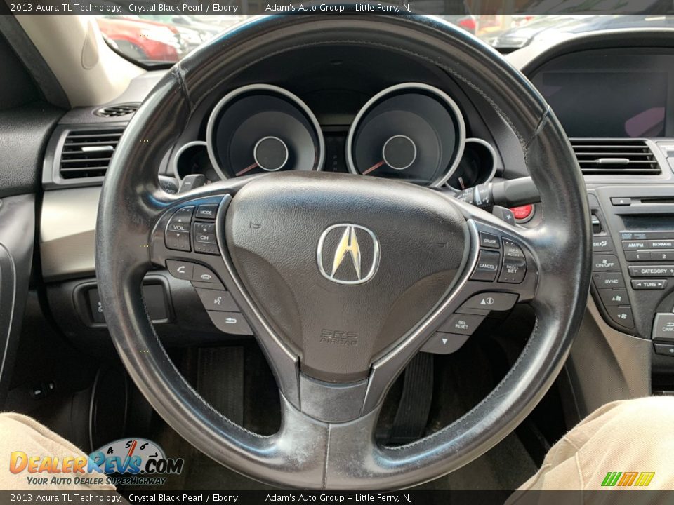 2013 Acura TL Technology Crystal Black Pearl / Ebony Photo #10