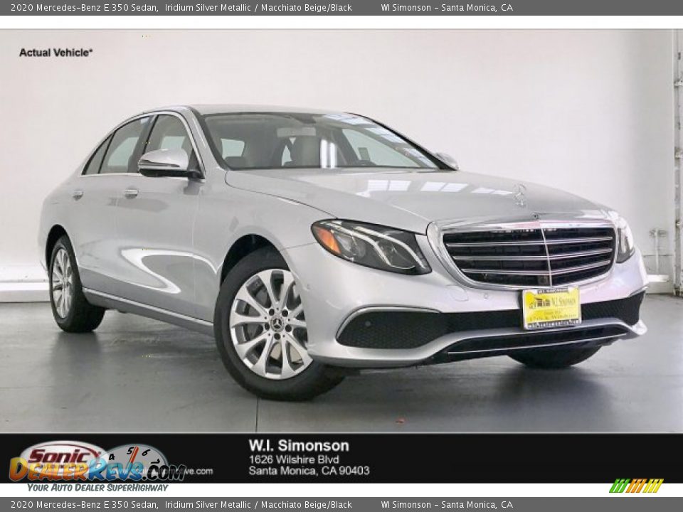 2020 Mercedes-Benz E 350 Sedan Iridium Silver Metallic / Macchiato Beige/Black Photo #1