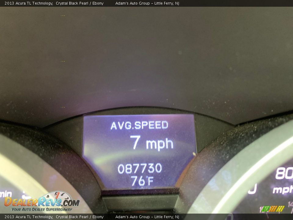 2013 Acura TL Technology Crystal Black Pearl / Ebony Photo #11