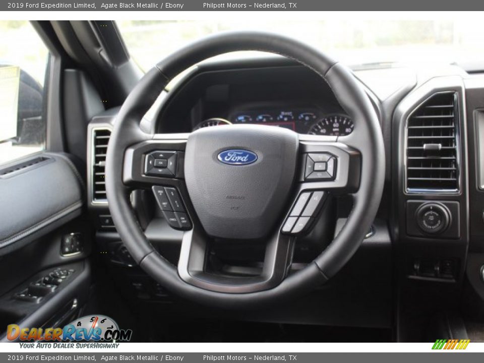 2019 Ford Expedition Limited Agate Black Metallic / Ebony Photo #24