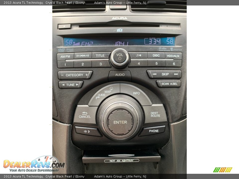 2013 Acura TL Technology Crystal Black Pearl / Ebony Photo #15