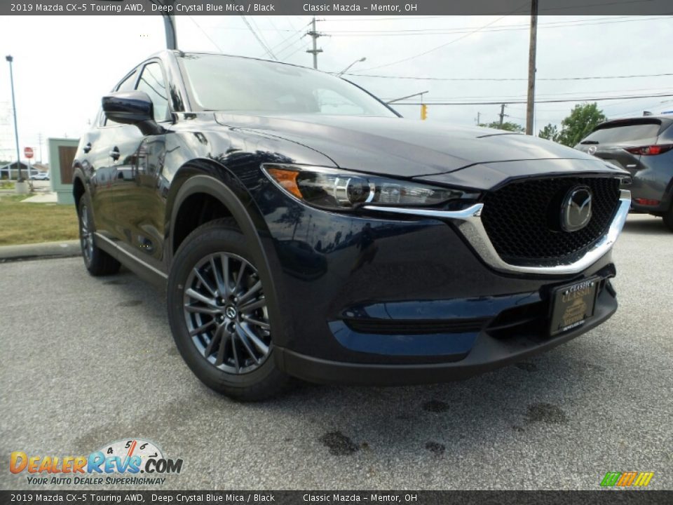 2019 Mazda CX-5 Touring AWD Deep Crystal Blue Mica / Black Photo #1