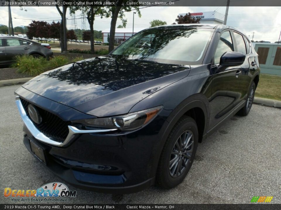 2019 Mazda CX-5 Touring AWD Deep Crystal Blue Mica / Black Photo #3