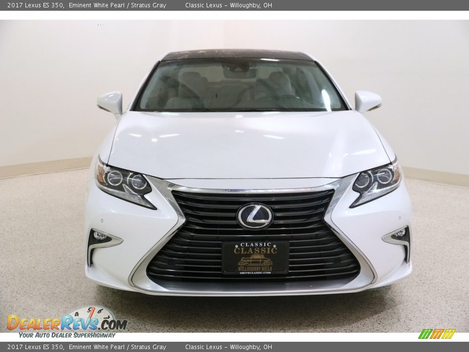 2017 Lexus ES 350 Eminent White Pearl / Stratus Gray Photo #2
