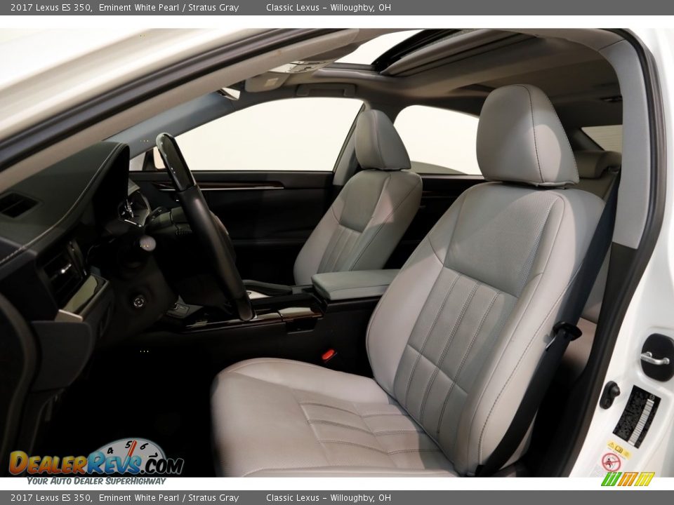 2017 Lexus ES 350 Eminent White Pearl / Stratus Gray Photo #5