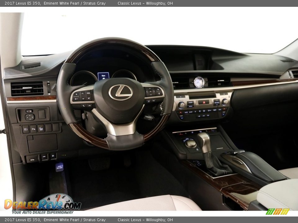 2017 Lexus ES 350 Eminent White Pearl / Stratus Gray Photo #6
