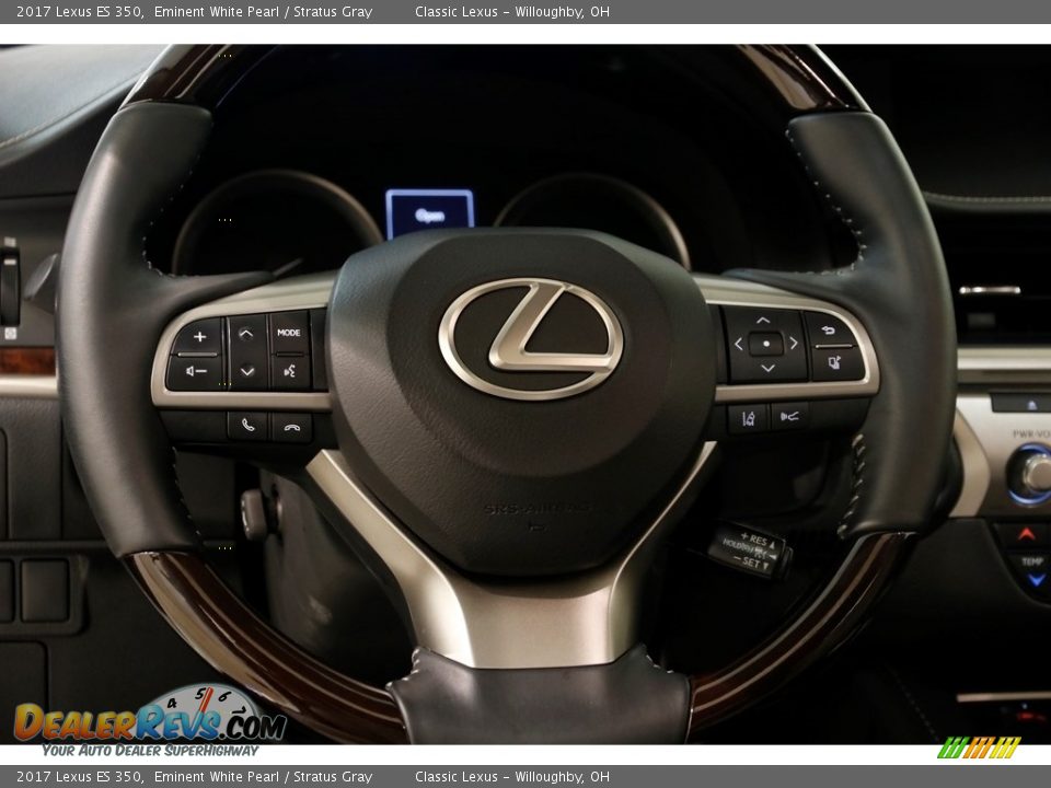 2017 Lexus ES 350 Eminent White Pearl / Stratus Gray Photo #7