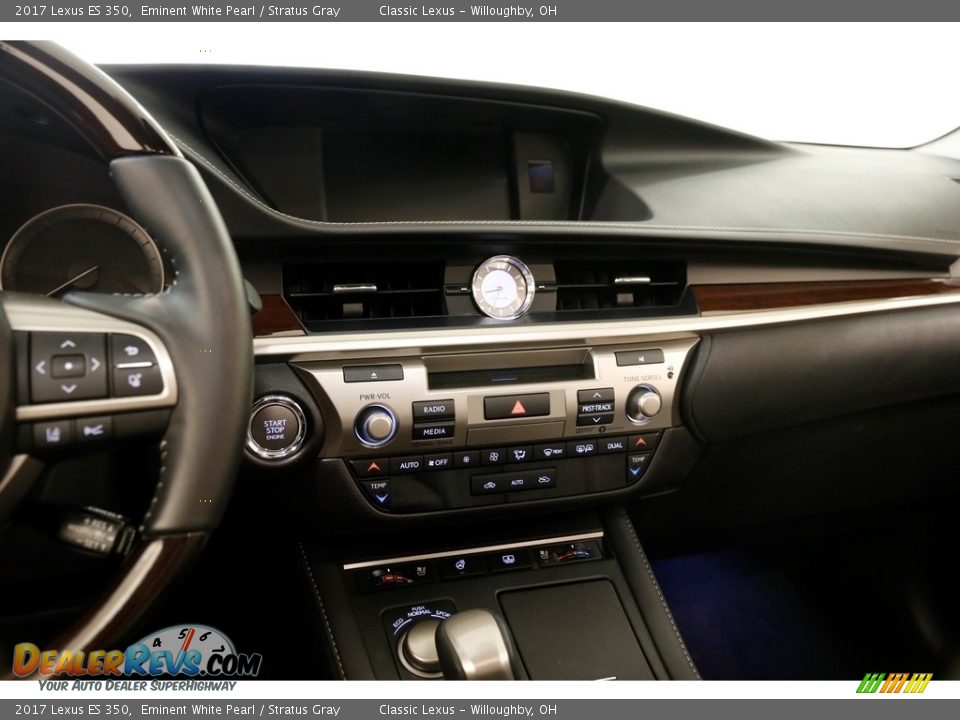 2017 Lexus ES 350 Eminent White Pearl / Stratus Gray Photo #9