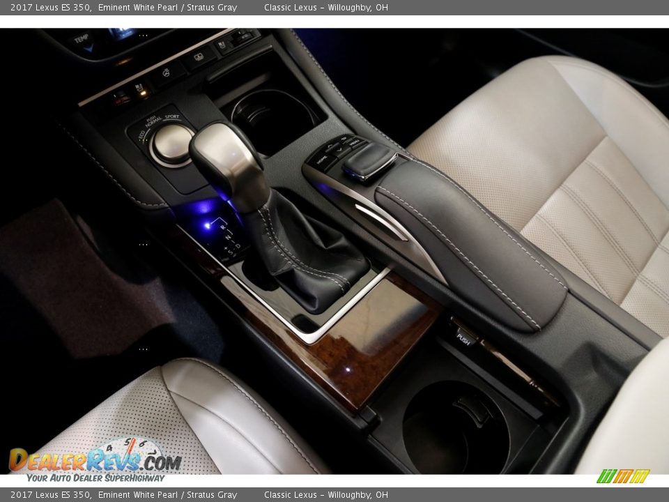 2017 Lexus ES 350 Eminent White Pearl / Stratus Gray Photo #12