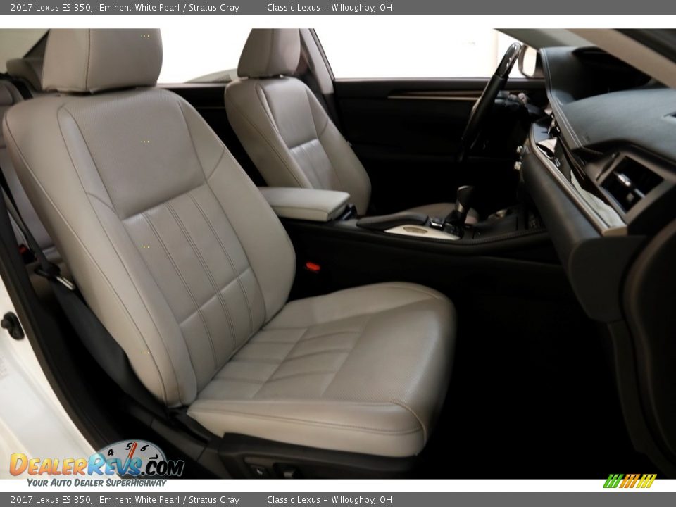 2017 Lexus ES 350 Eminent White Pearl / Stratus Gray Photo #13